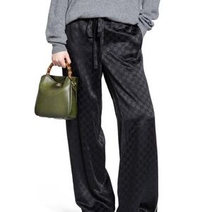 NWT Gucci GG Satin track pants and matching tank top